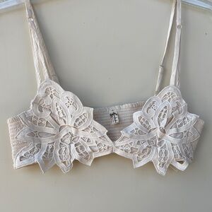 Free People Cream Lace Bandeau